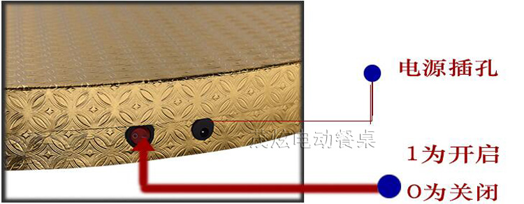 充電式電動(dòng)轉盤(pán)餐桌