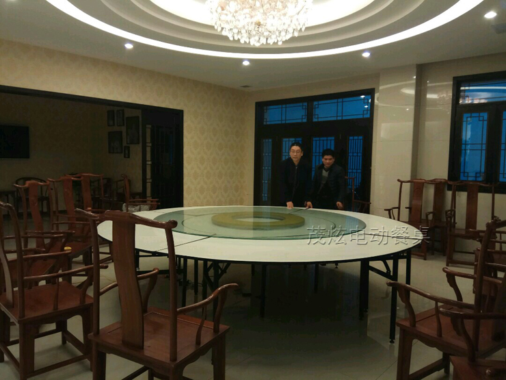 電動(dòng)餐桌轉盤(pán)實(shí)際拍攝效果圖片