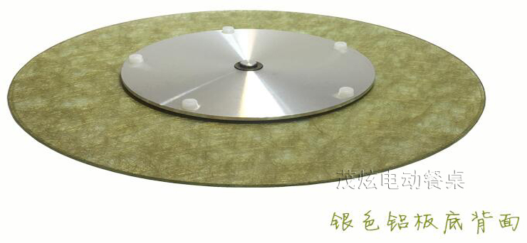 金色夾絲玻璃轉盤(pán)，酒店高檔餐桌轉盤(pán)