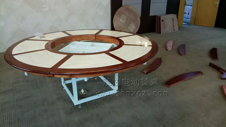 豪華電動(dòng)餐桌轉盤(pán)安裝圖解