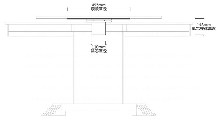 小型餐桌電動(dòng)機芯