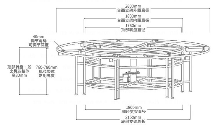 酒店餐桌電動(dòng)機芯