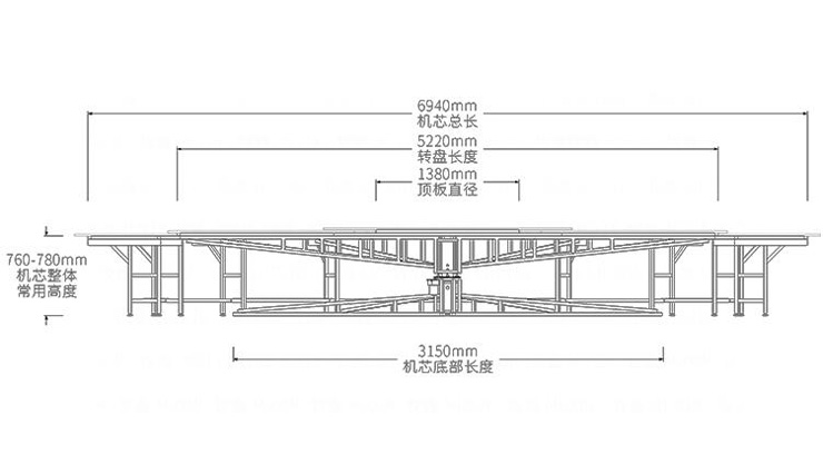 大型電動(dòng)餐桌機芯