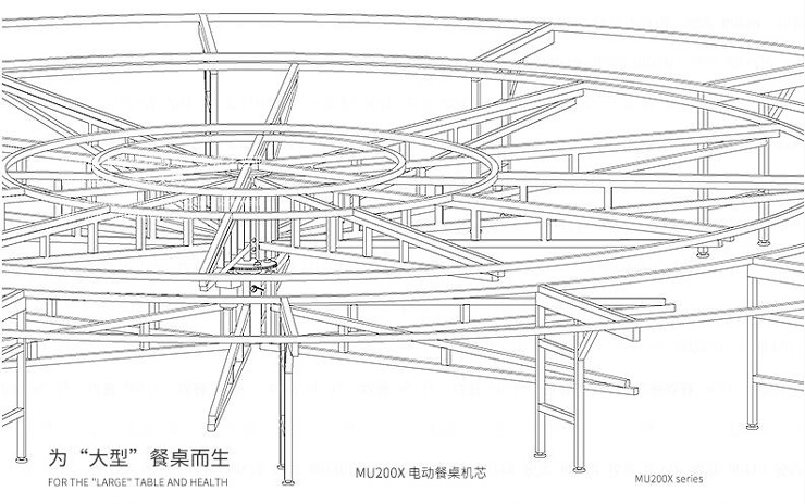 大型電動(dòng)餐桌機芯