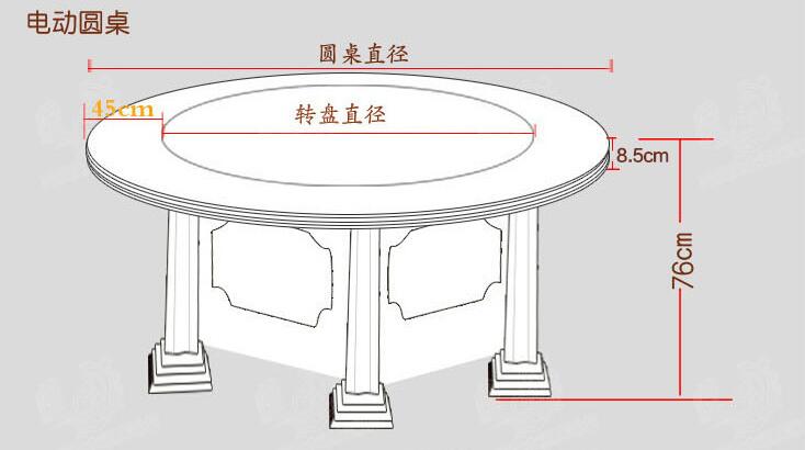 電動(dòng)餐臺轉盤(pán)機芯