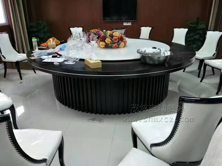 新中式電動(dòng)餐桌--型號：海納百川