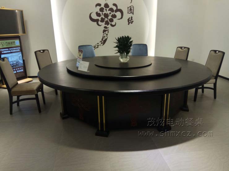 新中式電動(dòng)餐桌--型號：【中國結】