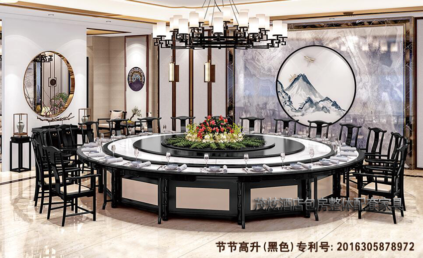 新中式包房整體配套沙發(fā)節節高升