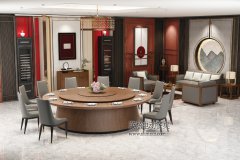 前衛風(fēng)格電動(dòng)餐桌標，型號:標新立異