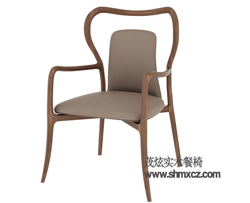 前衛風(fēng)格酒店包房實(shí)木椅子設計圖片