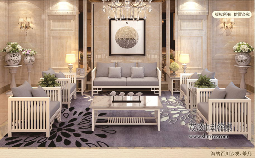 現代新中式風(fēng)格包房沙發(fā)套裝