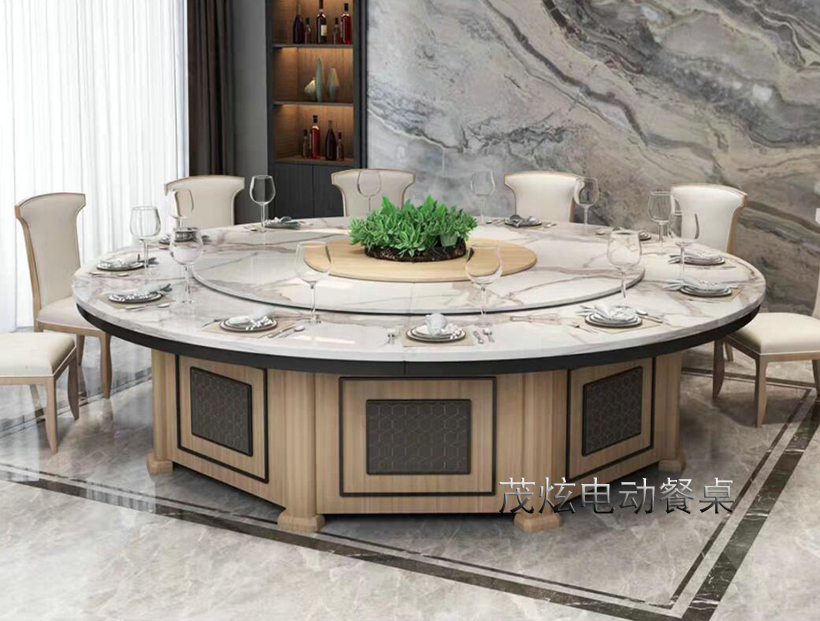 現代風(fēng)格大理石電動(dòng)餐桌超凡脫俗圖片