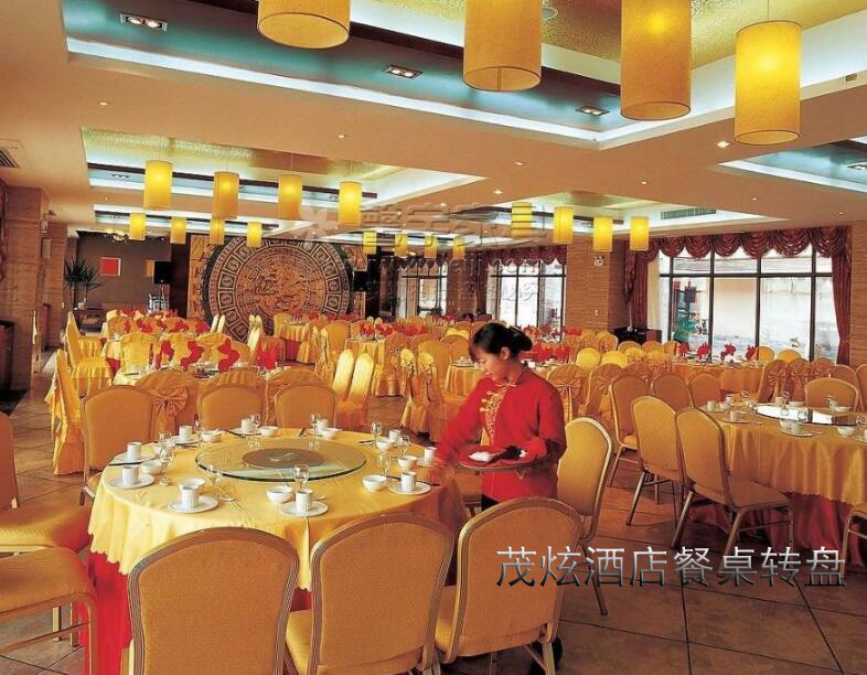 酒店餐桌轉盤(pán)成套定制圖片